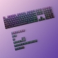 Contour Line Purple East 104+29 Keys PBT Doubleshot Side Legends Keycaps Set Cherry Profile for Cherry MX Keyboard